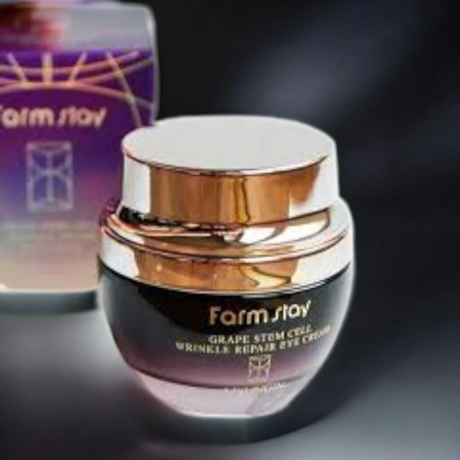 Farmstay - Grape Stem Cell Wrinkle Repair Eye Cream - Szemkörnyékápoló 50ml